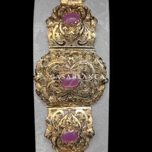 Ceinture Mdamma Lilas Violet Doré - Houria – Image 2