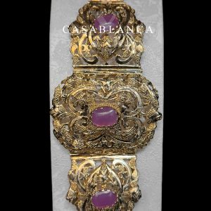 Ceinture Mdamma Lilas Violet Doré - Houria – Image 3