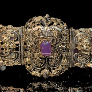 Ceinture Mdamma Lilas Violet Doré - Houria – Image 5