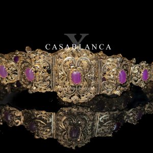 Ceinture Mdamma Lilas Violet Doré - Houria – Image 6