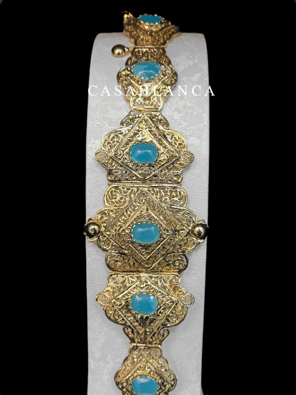 Gold Mdamma Gürtel Blau - Sbaa - Bild 2