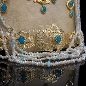 Goud Bruidssieraden Set Blauw - Zulima - Imagen 5