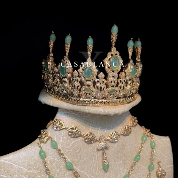 Bruidssieraden Set Goud Mint - Mashia - Afbeelding 5