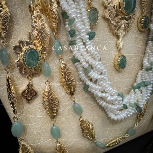 Gouden Marokkaanse Bruidssieraden Set Goud Groen Mint - Lymra - Afbeelding 9