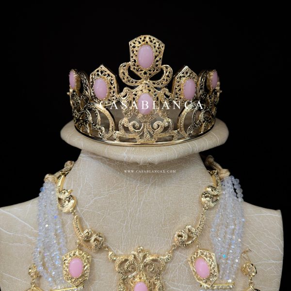 Set di gioielli da sposa marocchini in oro rosa - Sylia - Immagine 4