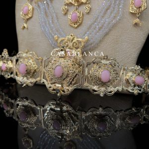 Marokkaanse Bruidssieraden Set Goud Roze - Sylia - Image 2