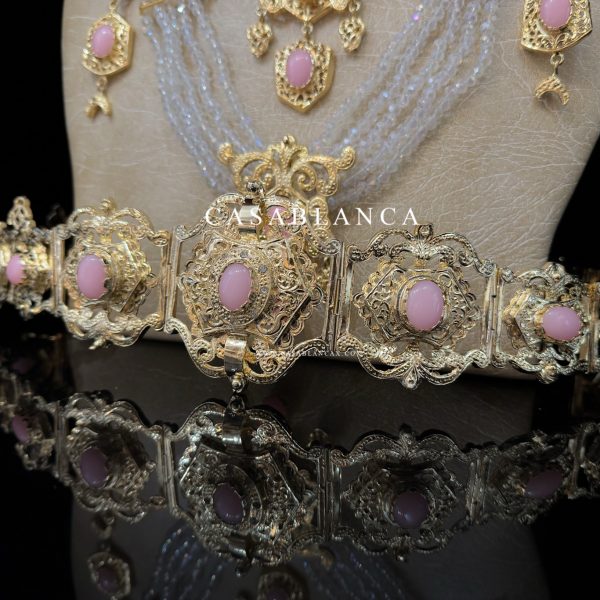 Set di gioielli da sposa marocchini in oro rosa - Sylia - Immagine 2