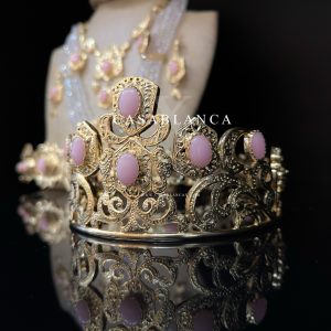 Marokkaanse Bruidssieraden Set Goud Roze - Sylia - Image 6