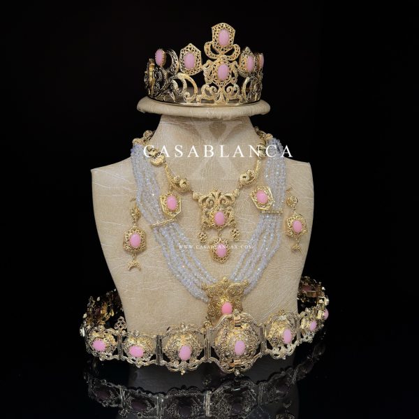 Set di gioielli da sposa marocchini in oro rosa - Sylia - Immagine 5