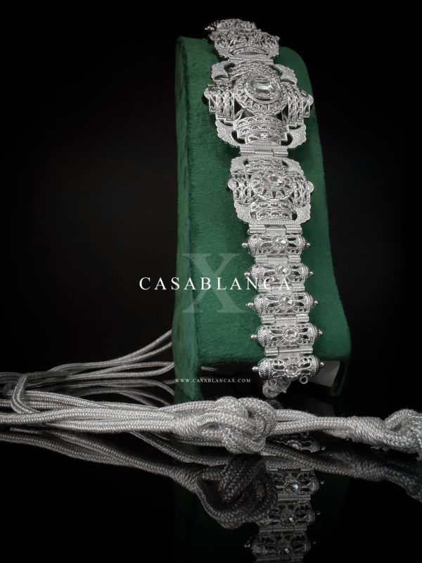 Cintura Mdamma in argento con corda - Awya - immagine 3