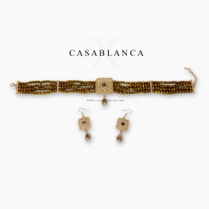 Gouden Champagne Choker Ketting Set - Doray - Afbeelding 2