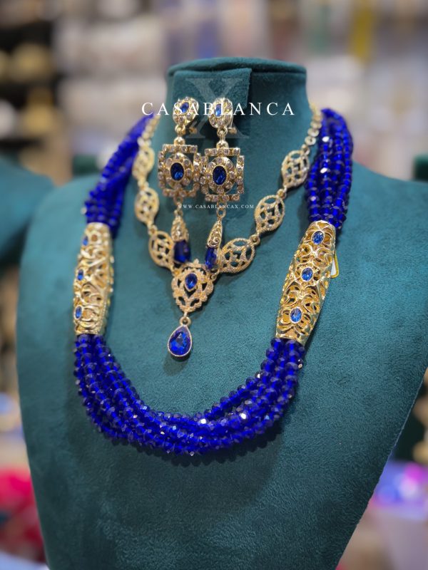 Blauwe Dubbel Ketting Set - Jamira - Image 3