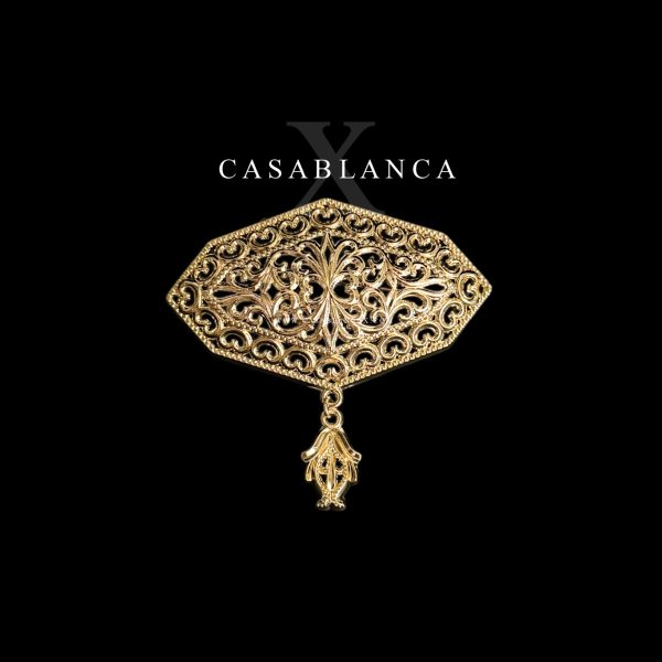 Golden Moroccan Taqlidi Brooch - Faylah