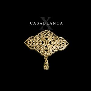 Golden Moroccan Taqlidi Brooch Simple - Giselle