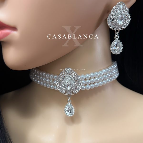 Silver Choker Set - Qalira