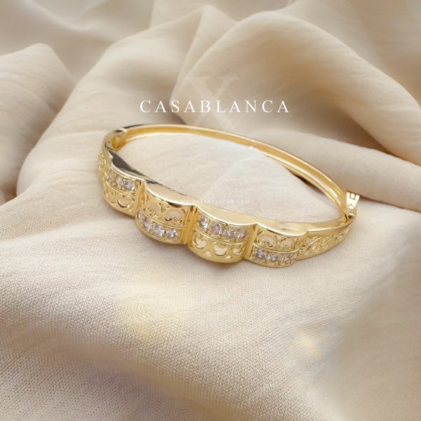 Bracelet traditionnel marocain en or - Dhalira