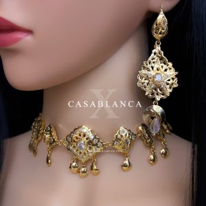 Gouden Choker Ketting Set - Fariyah