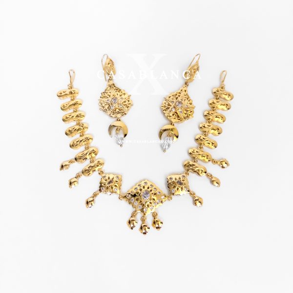 Set collana girocollo in oro - Fariyah - immagine 2