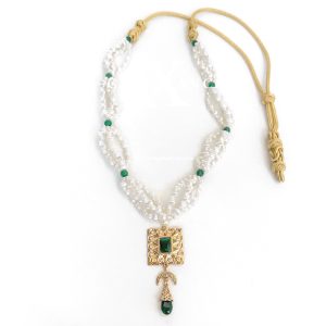 Goldkette Grün - Elysia