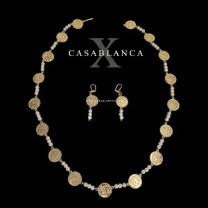 Traditionele Gouden Muntenketting Set - Sienna