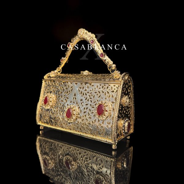 Sac de soirée marocain doré - Dauriya - Image 2
