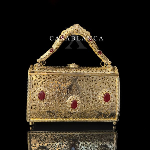 Sac de soirée marocain doré - Dauriya - Image 3