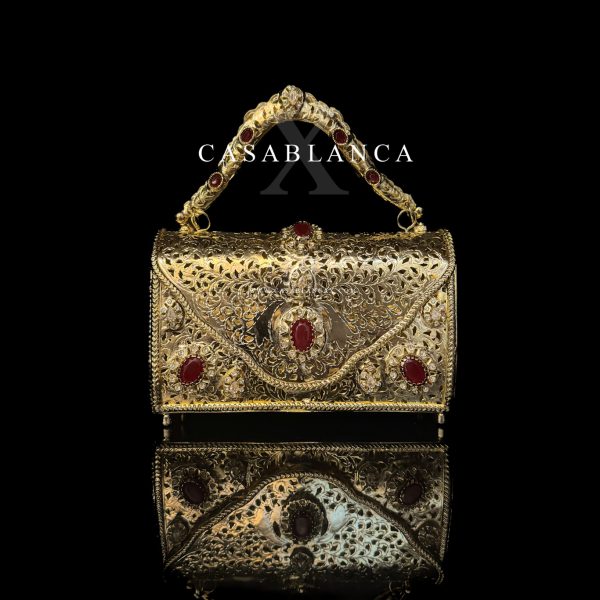 Sac de soirée marocain doré - Dauriya