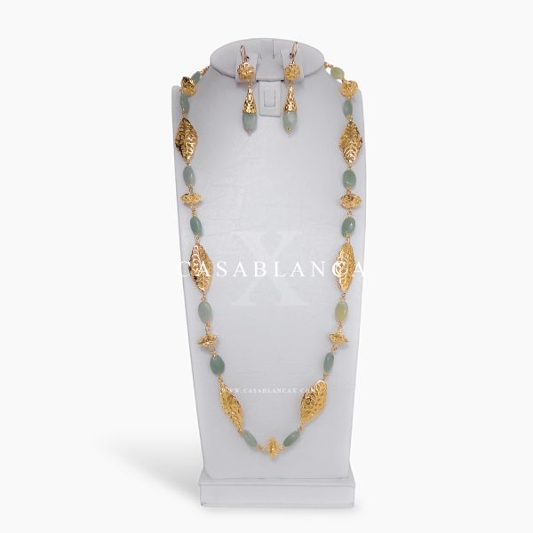 Set Taqlidi Marocchino in Oro Verde Menta - Afiya - immagine 4