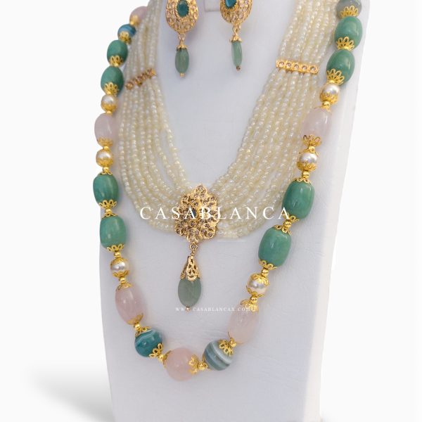 Gouden Parelketting Set Pastel Serab - Mirage - Afbeelding 5
