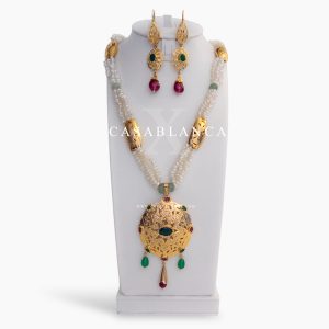 Beldi Groen Rood Ketting Set Rafiny - Mirage