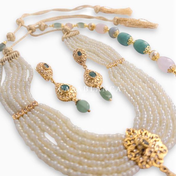 Gouden Parelketting Set Pastel Serab - Mirage - Afbeelding 2