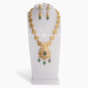 Gouden Ketting Set Mint Groen Dore - Mirage