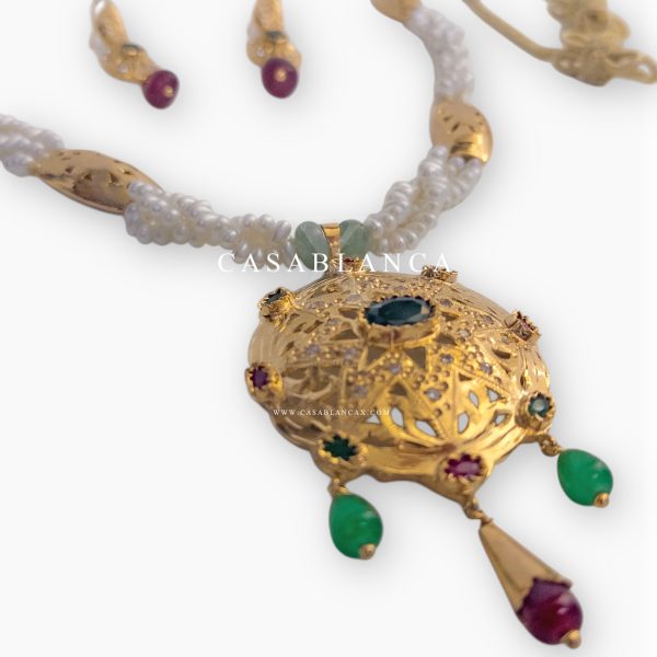 Beldi Groen Rood Ketting Set Rafiny - Mirage - Imagen 2