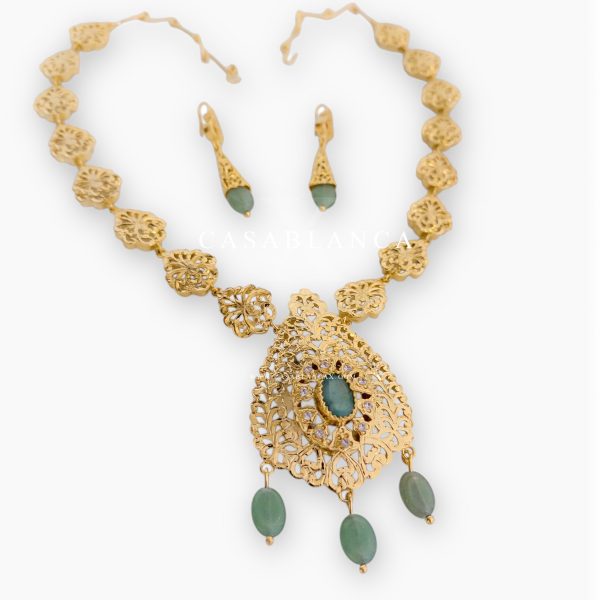 Gouden Ketting Set Mint Groen Dore - Mirage - Imagen 4
