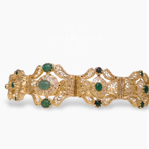 Cinturón Jalina Dorado Mdamma Verde Menta - Mirage