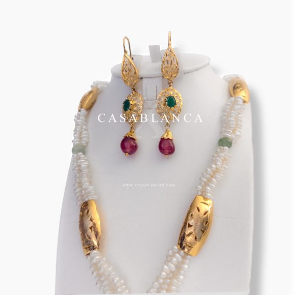 Beldi Groen Rood Ketting Set Rafiny - Mirage - Imagen 3
