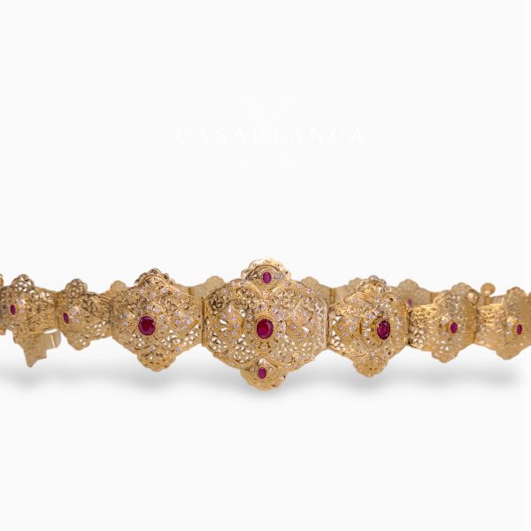 Mdamma Marokkaanse Gouden Riem Rood Kemra - Mirage - Image 6