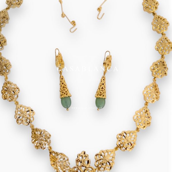 Gouden Ketting Set Mint Groen Dore - Mirage - Imagen 2