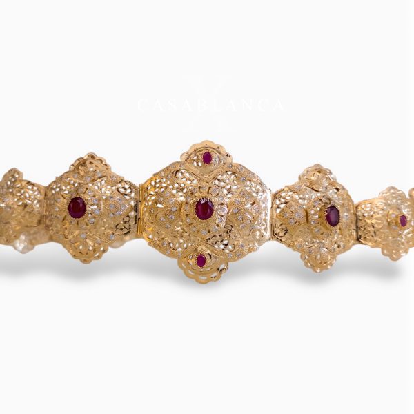 Mdamma Marokkaanse Gouden Riem Rood Kemra - Mirage - Image 2