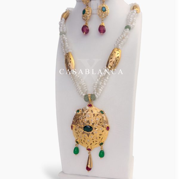 Beldi Groen Rood Ketting Set Rafiny - Mirage - Imagen 5