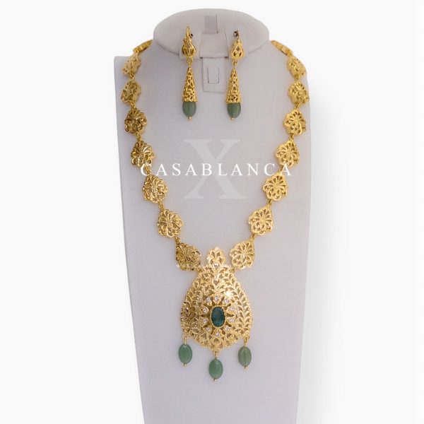 Gouden Ketting Set Mint Groen Dore - Mirage - Imagen 5