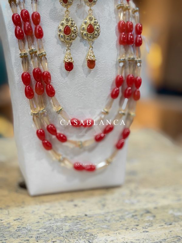 Gold Chain Set Red - Trévanor - Image 3