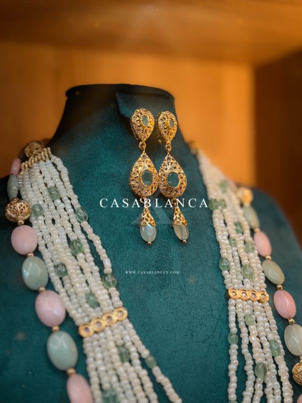 Gold Pastel 7-Hour Necklace Double Set - Elythera - Image 3