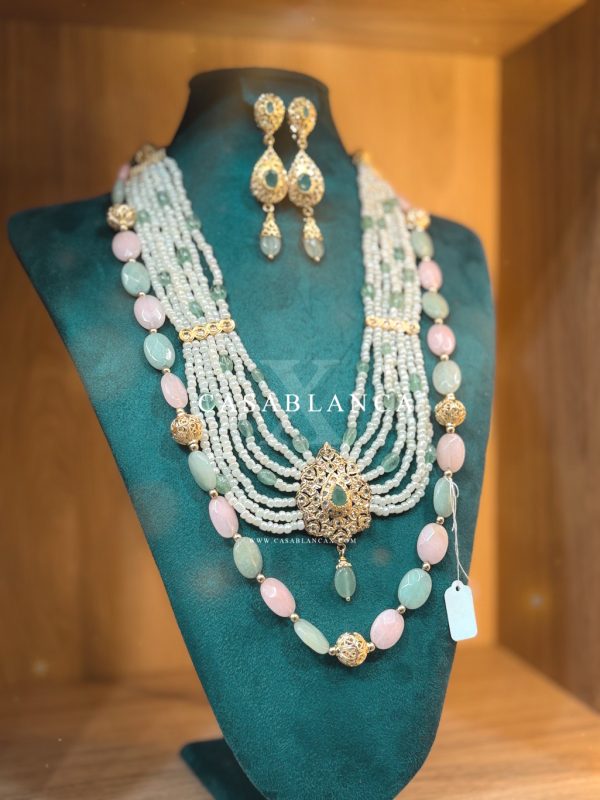 Gold Pastel 7-Hour Necklace Double Set - Elythera