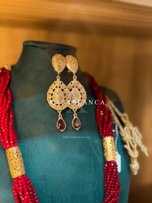 Gouden Rode Ketting Kralenset - Myrella - Image 3