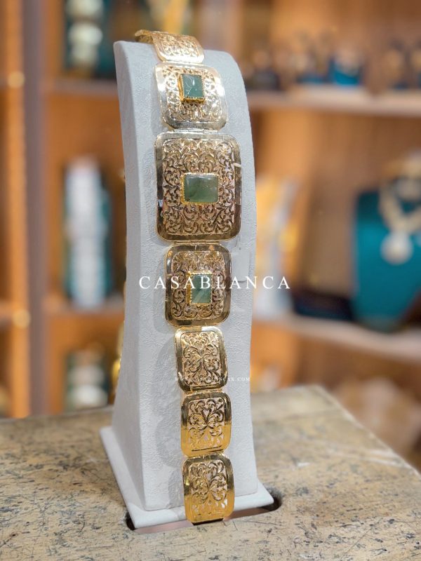 Golden Moroccan Belt Mdamma Emerald - Clarel