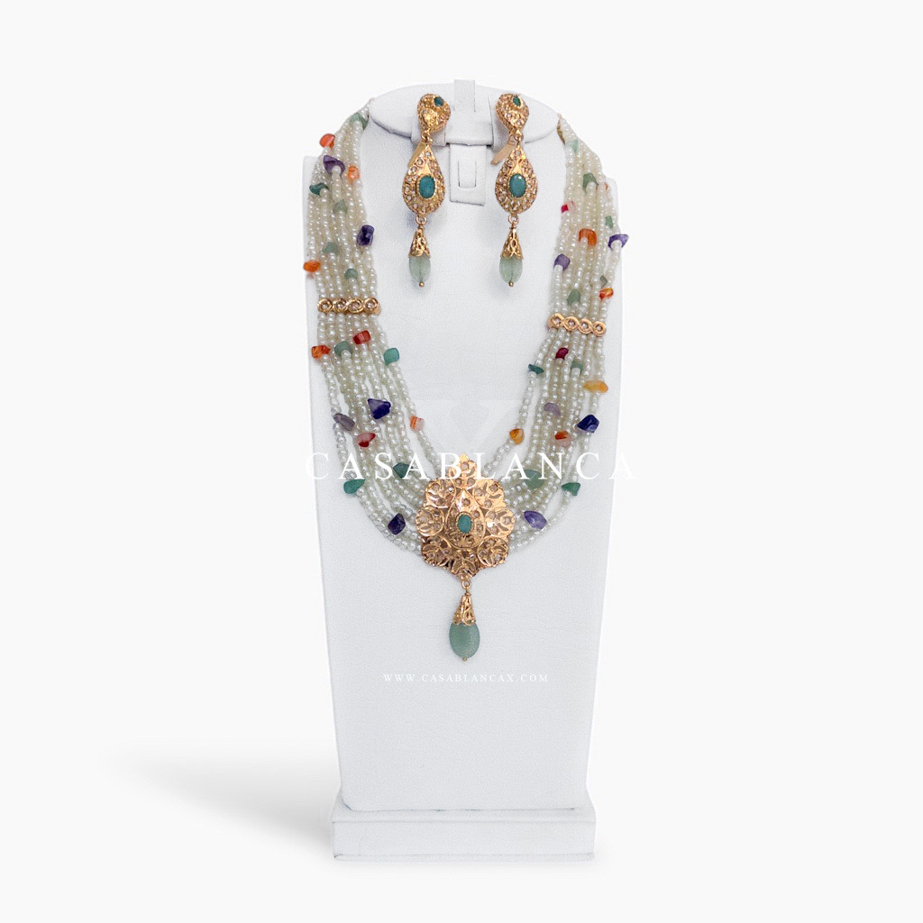 Gouden Marokkaanse Multi Taqlidi Ketting Set - Nuvia - Image 2