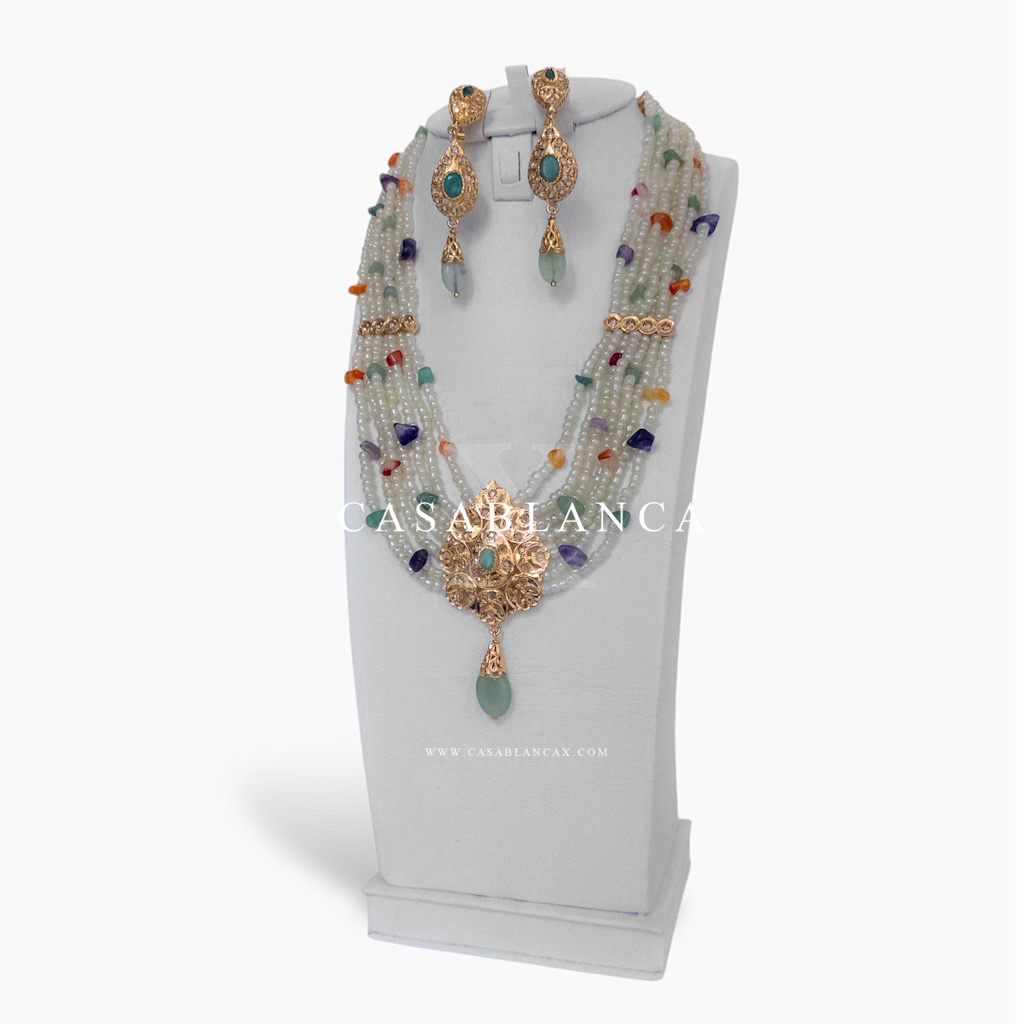 Gouden Marokkaanse Multi Taqlidi Ketting Set - Nuvia - Image 5