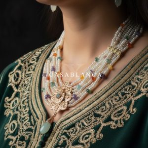 Goldenes marokkanisches Multi-Taqlidi-Halskettenset – Nuvia