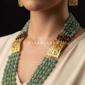 Goldkette Mintgrün Set - Aiza